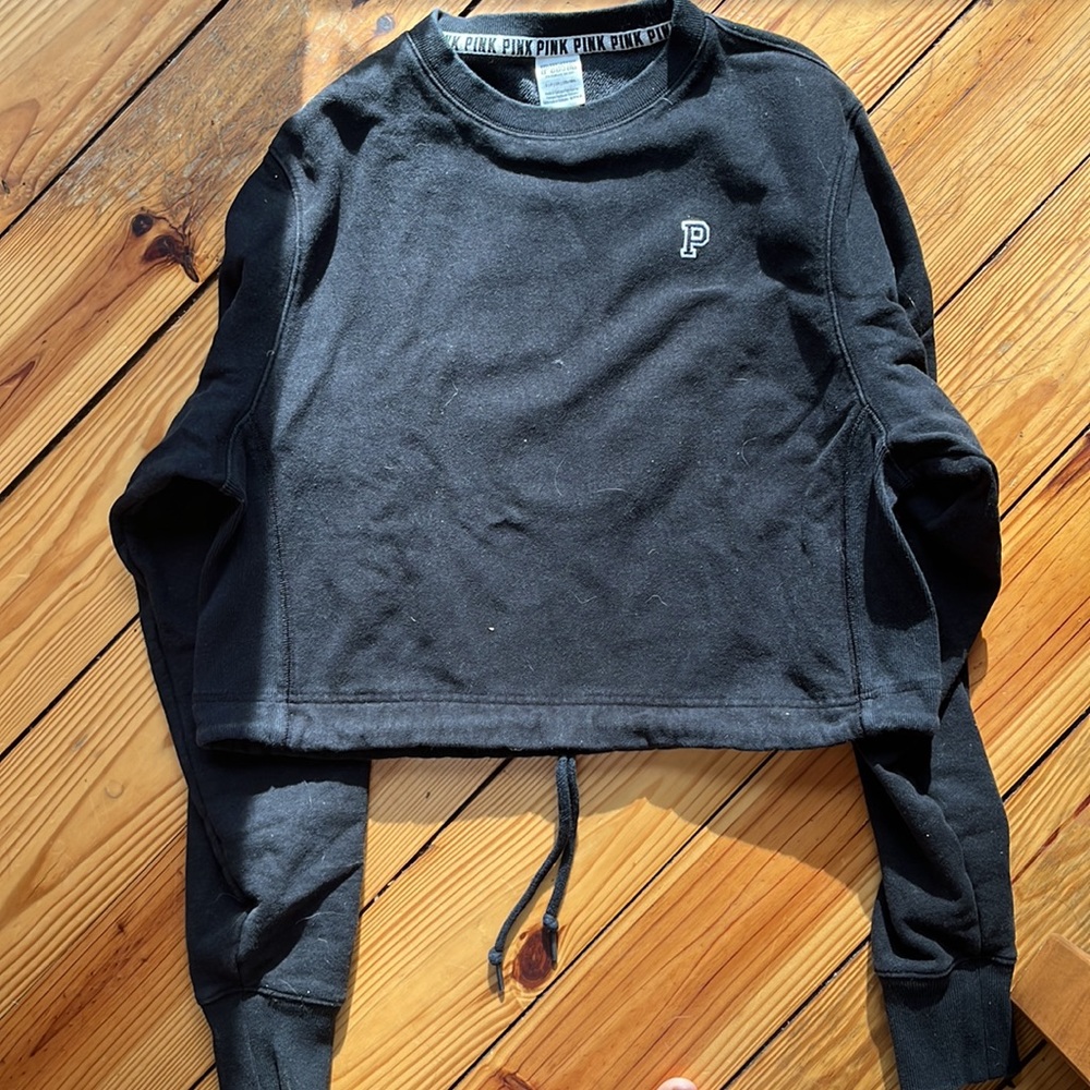 PINK Crop Hoodie